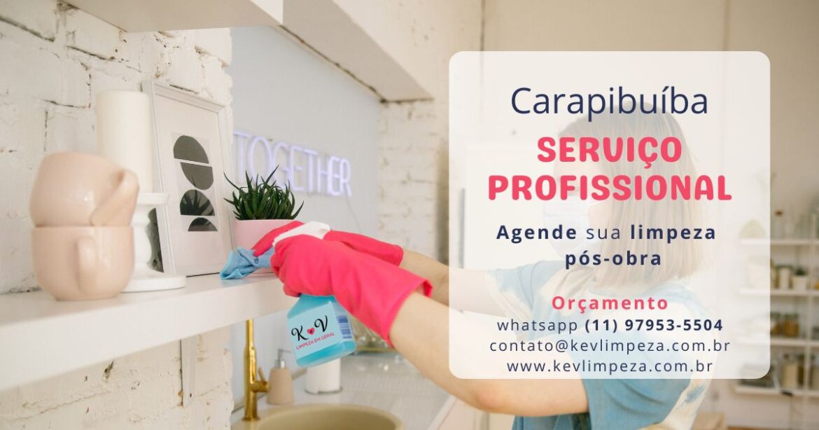 Limpeza pós-obra em Carapicuíba